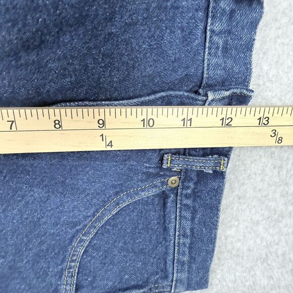 VTG 90s LL Bean Pleated Front Mom Jeans Womens 12 High Waist Tapered Leg Denim - Picture 11 of 11